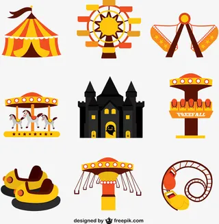 游乐园设施图标免抠
