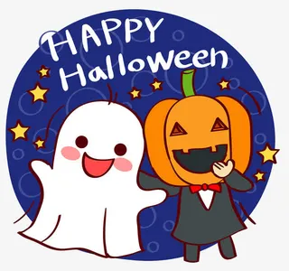 万圣节快乐插画免抠