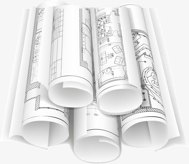 矢量手绘图纸免抠