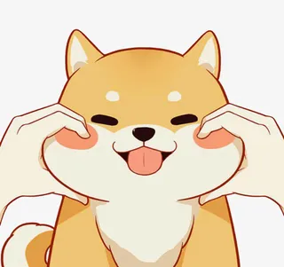 被捏捏脸的小黄毛狗免抠