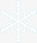 白色卡通节日圣诞雪花免抠