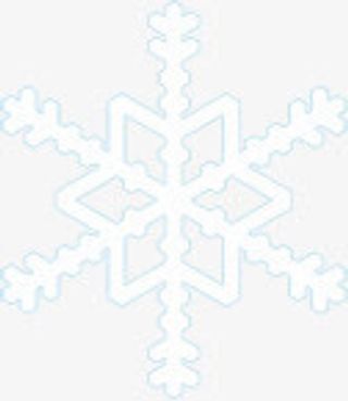 白色卡通节日圣诞雪花免抠