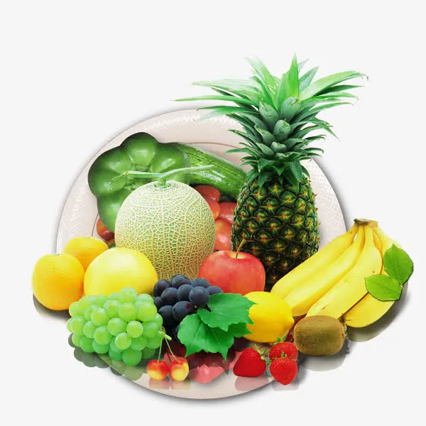 一盘蔬菜瓜果免抠