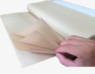 手翻黄色宣纸免抠