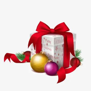 圣诞节礼盒免抠