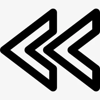 概述双箭头指向左方向图标免抠