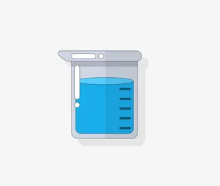 透明烧瓶矢量图免抠