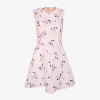 花朵印花连衣裙免抠