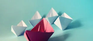 摄影折纸的小船高清