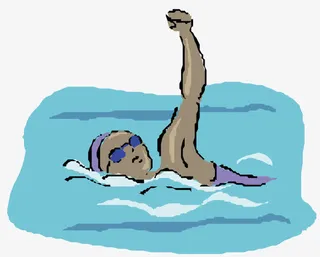 正在游泳的人免抠