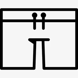 百慕达裤图标免抠