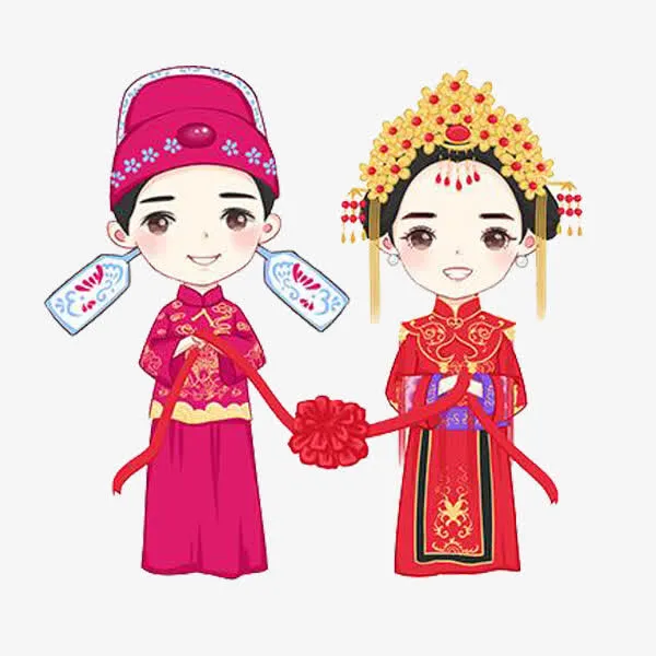 古装结婚照免抠
