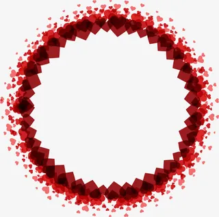 爱心圆圈情人节免抠