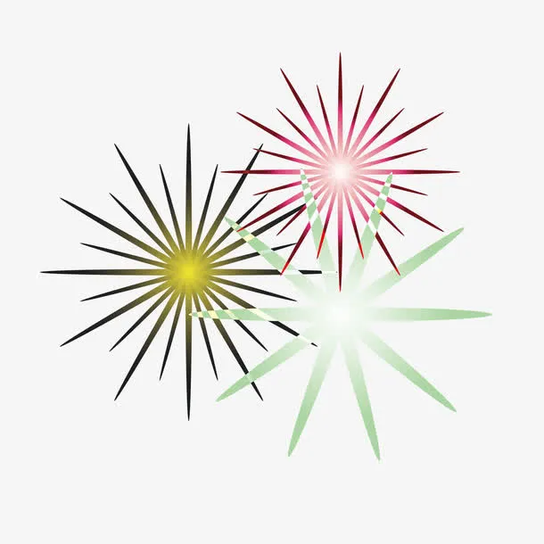 锯齿状的荧光矢量素材免抠