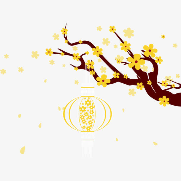 树枝灯笼免抠