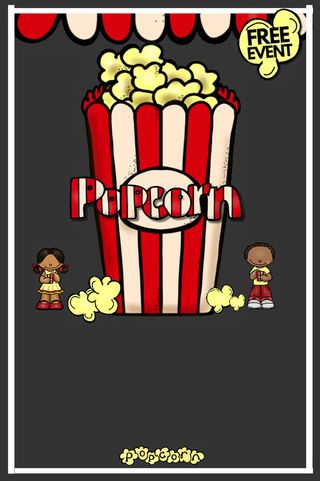 美味爆米花海报图高清