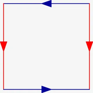 边框方向红蓝箭头免抠