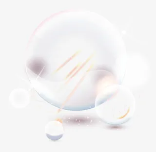 闪亮水晶气泡矢量免抠