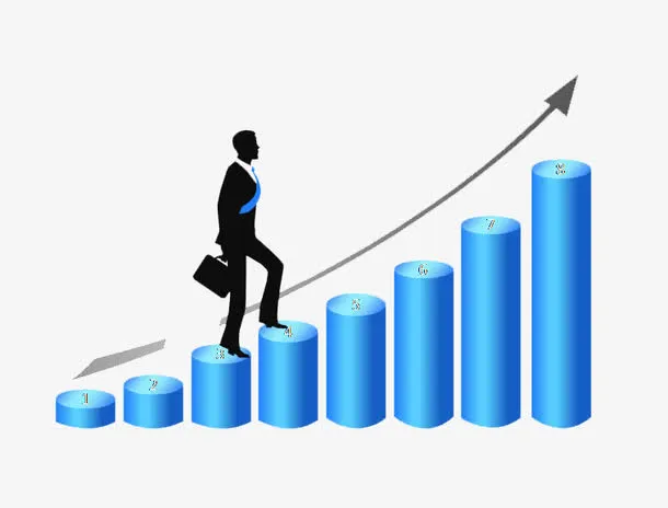 上升ppt模板免抠