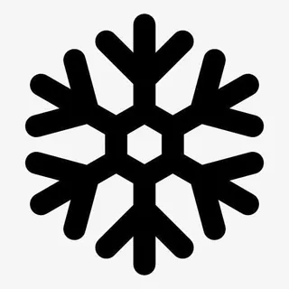 卡通雪花墨迹免抠