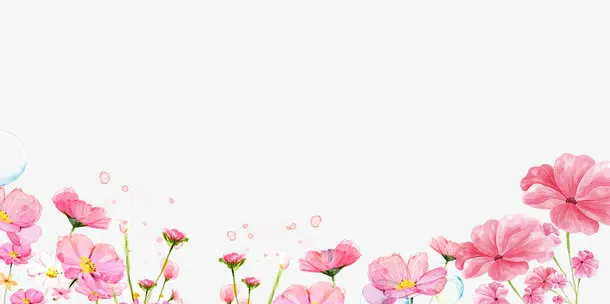 女生节花瓣底色背景