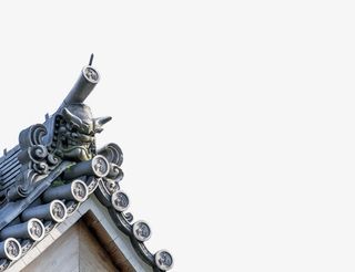 中国风屋檐一角免抠