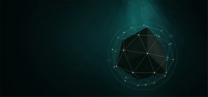 深绿色几何背景高清