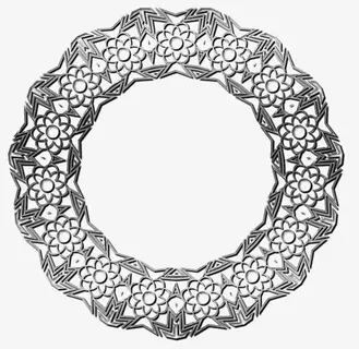 蕾丝边框矢量免抠
