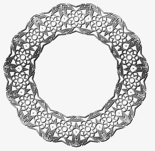 蕾丝边框矢量免抠