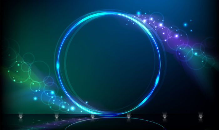 商务科技感光点圆环光线背景素材高清