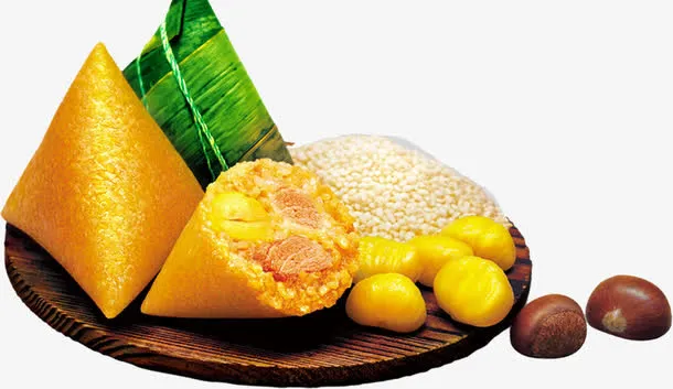 端午糯米栗子粽子免抠