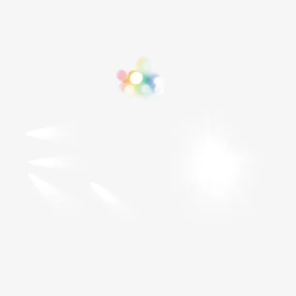 五彩斑斓的光免抠