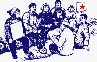 五一劳动节人物装饰传统复古革命免抠