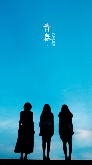 蓝天毕业季背影H5背景高清