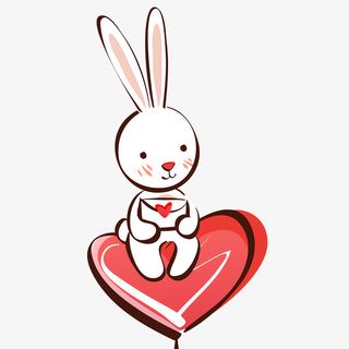 七夕情人节兔子免费下载免抠