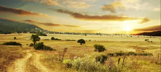 夕阳美景自然景观背景素材高清