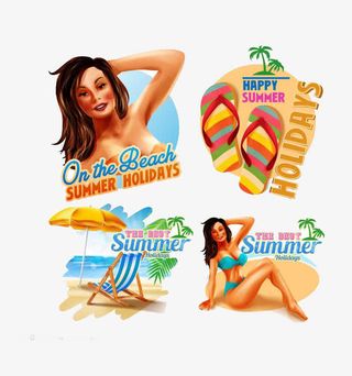 夏天女人风格素材免抠图片免抠