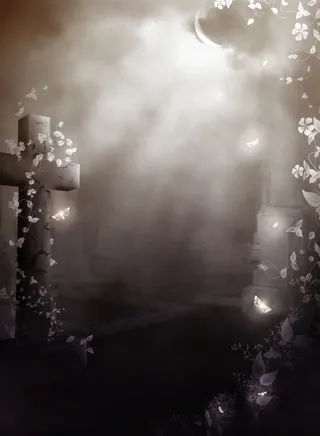 魔幻诡异十字架背景高清