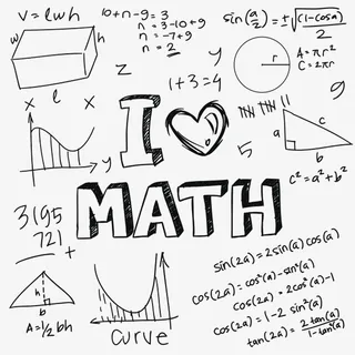 卡通手绘数学教育函数曲线免抠