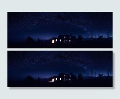 夜景星空背景高清