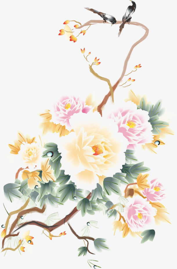 牡丹免抠