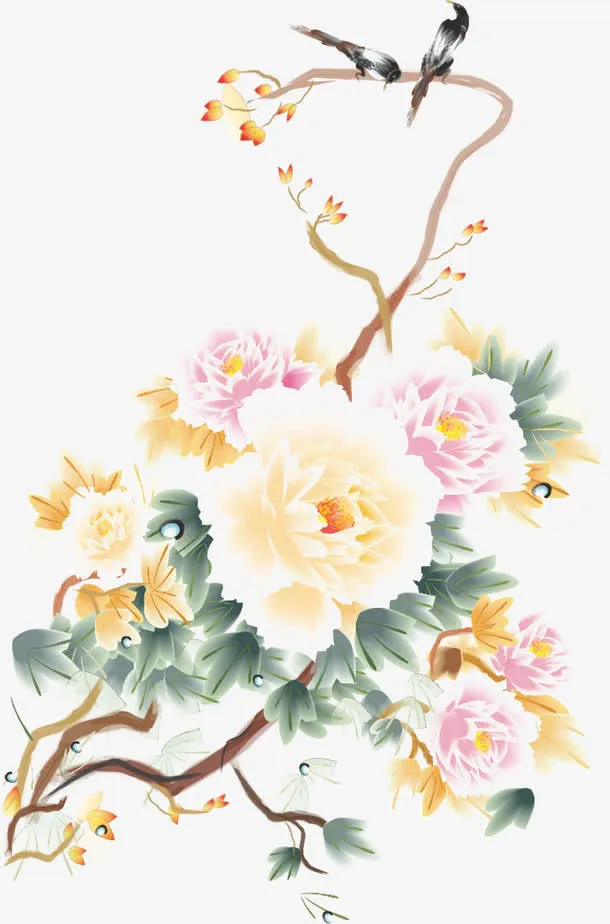 牡丹免抠
