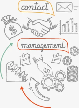 矢量手绘商务素材免抠