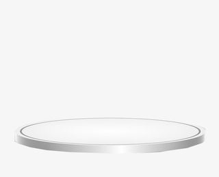 白色简洁圆形展台PNG免抠