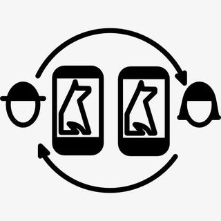 宠物主人通过手机监控系统图标免抠