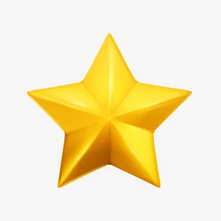 装饰星星矢量元素免抠