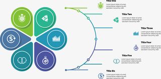 花瓣信息图表免抠