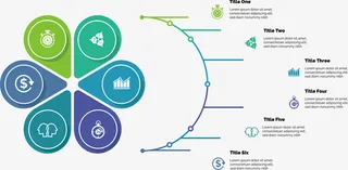 花瓣信息图表免抠
