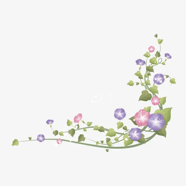 牵牛花元素免抠