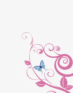 浪漫婚庆花纹图片免抠